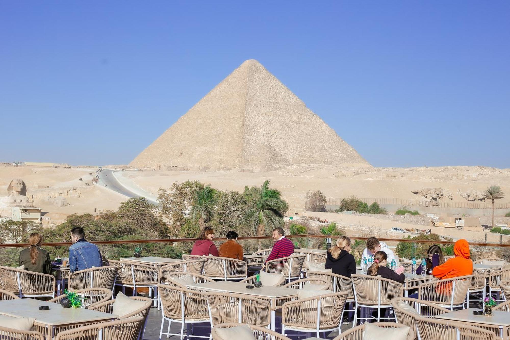 Tree Lounge Pyramids View Inn , Sphinx Giza Kafrat al Jabal Exterior foto