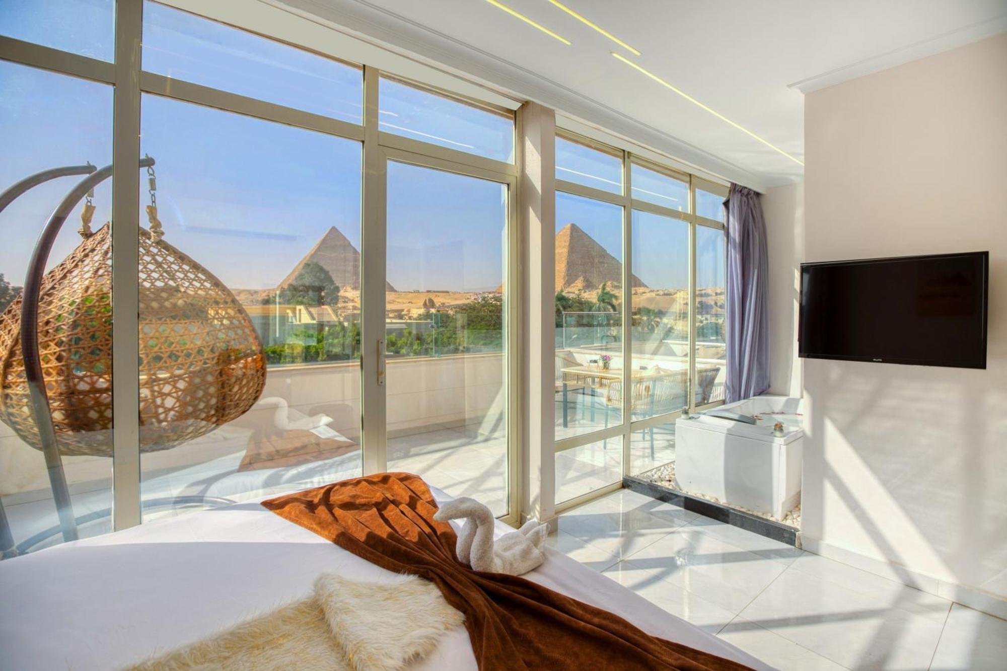 Tree Lounge Pyramids View Inn , Sphinx Giza Kafrat al Jabal Exterior foto