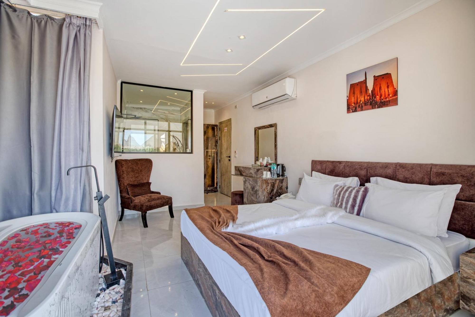 Tree Lounge Pyramids View Inn , Sphinx Giza Kafrat al Jabal Exterior foto